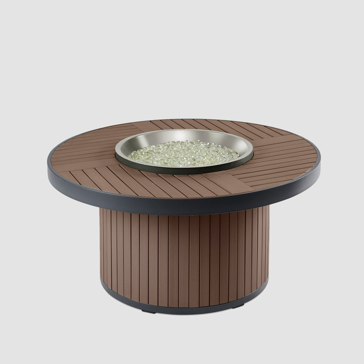 The Outdoor GreatRoom Kenwood and Brooks Round Chat Height Fire Pit Table - view 2