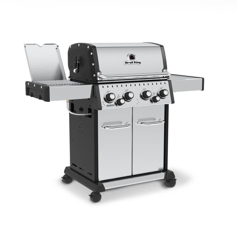Broil King Baron S 490 PRO IR 4-Burner Gas Grill With Rotisserie & Infrared Side Burner - view 4