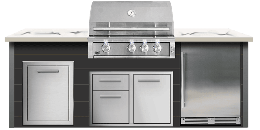 XO Appliance XLT Ready-to-Assemble Outdoor Kitchen Island (XO-XOGOK32XLTV1BL)