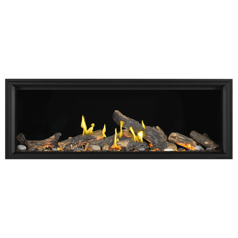 Napoleon Tall Vector with Luminous Logs 74" Direct Vent Linear Gas Fireplace | TLV74LN - view 11
