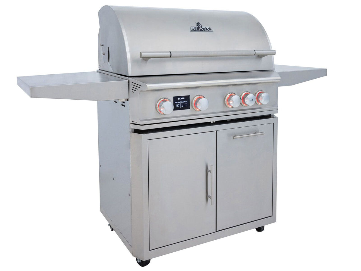 Blaze LTE PRO 32-Inch 4-Burner Gas Grill With Rear Infrared Burner & Rotisserie with Cart - view 6