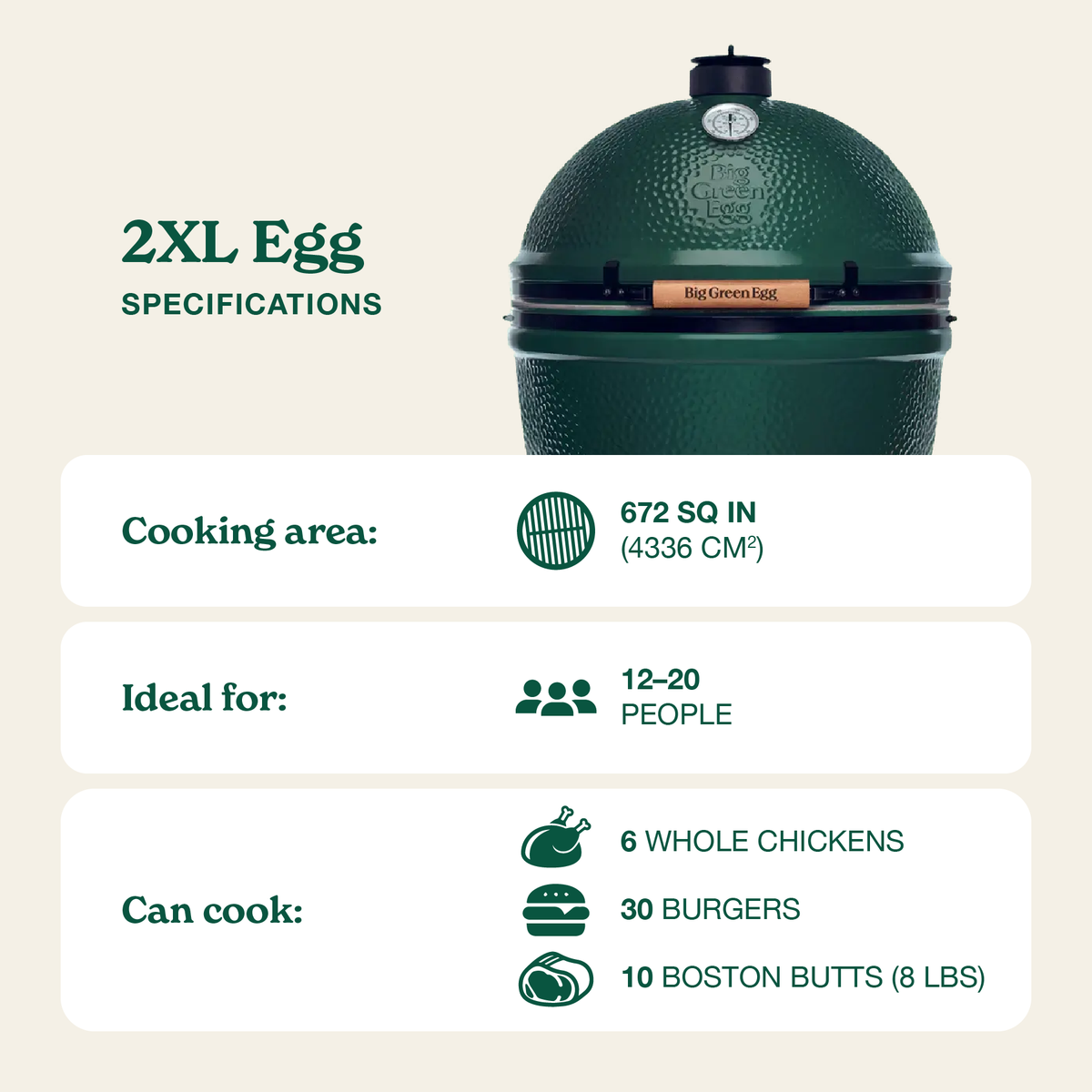 2XL Big Green Egg – view 2