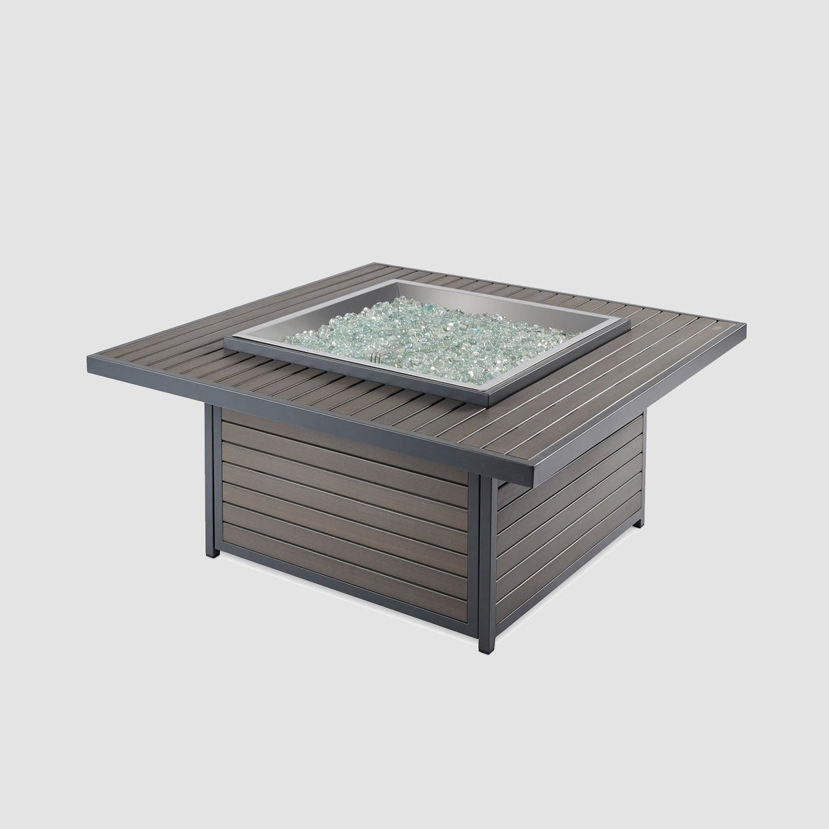 The Outdoor GreatRoom Kenwood and Brooks Square Chat Height Gas Fire Pit Table - view 3