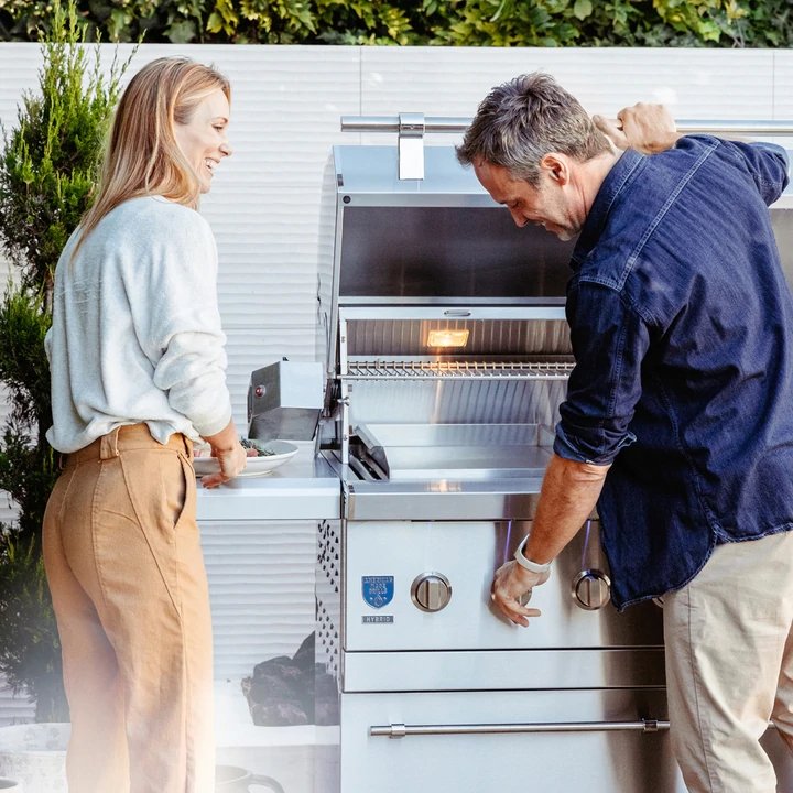 American Made Grills Encore 54-Inch Freestanding Hybrid Grill - Gas Wood & Charcoal - view 8