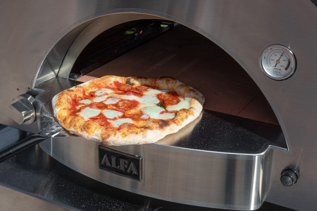 Alfa Classico 2 Pizze Outdoor Wood Pizza Oven - Ardesia Grey