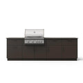 Blaze High Noon 10-Ft Outdoor Kitchen Island w/ Marine Grade 32-Inch Premium LTE+ Grill in Architectural Bronze w/ Keon Countertop