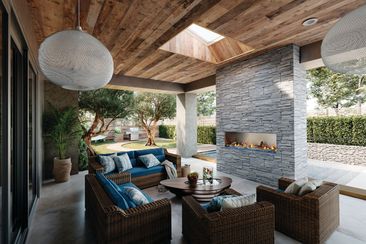 Napoleon Galaxy 74 Outdoor Gas Fireplace | GSS74NE - view 4