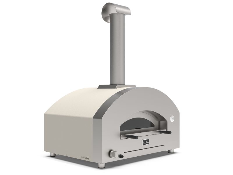 Alfa Futuro 4 Pizze 44-Inch Gas Pizza Oven - White Stone