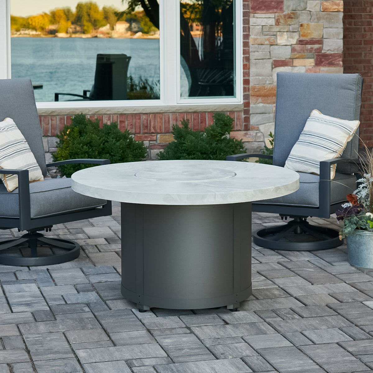 The Outdoor GreatRoom Beacon Round Gas Fire Pit Table - view 17