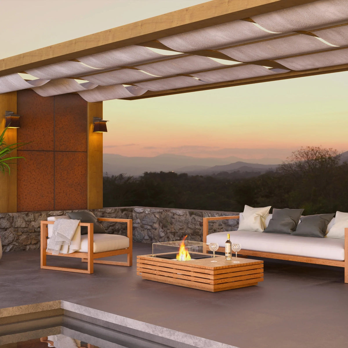 EcoSmart Fire Manhattan 50 Fire Pit Table - view 5