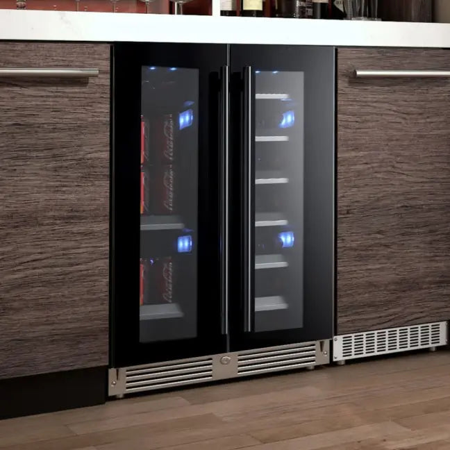 XO Appliance 24" Beverage/Wine Double Door (XO-XOU24BWDDGBS) – view 3