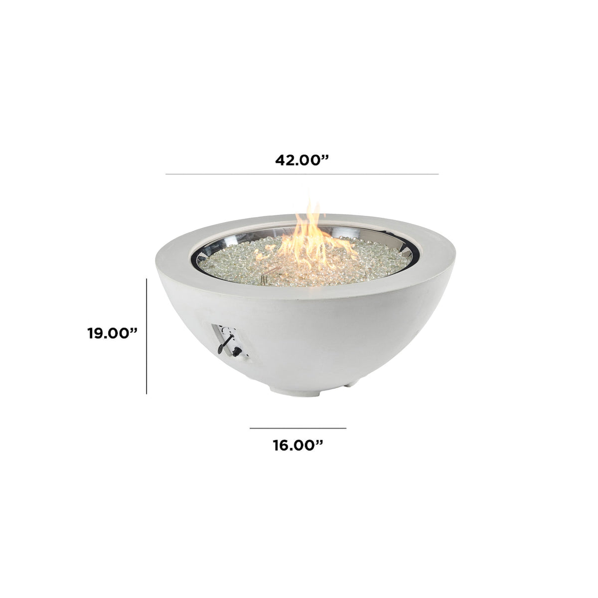 The Outdoor GreatRoom Cove Round Gas Fire Pit Bowl 42" - view 4