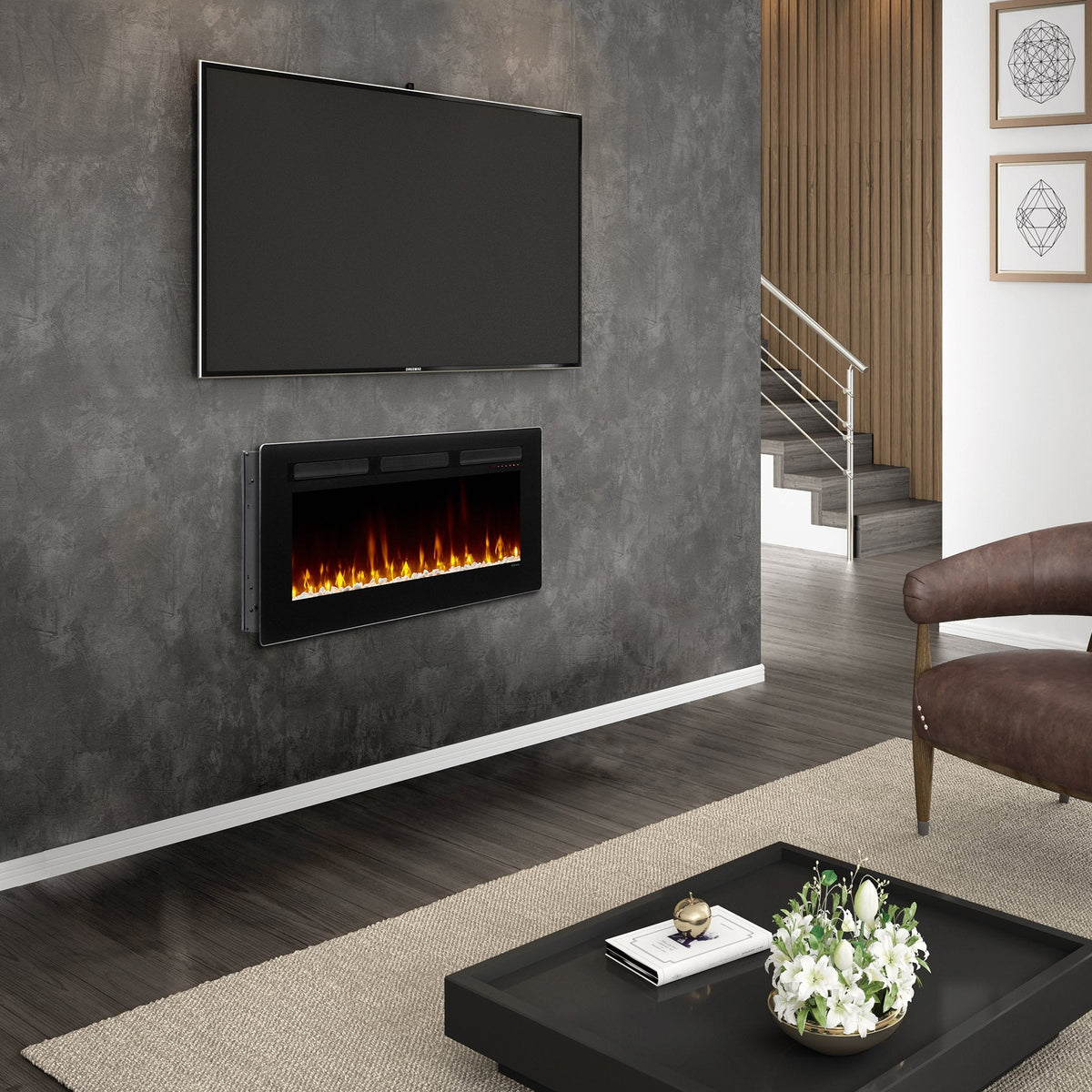 Dimplex SIL48 Sierra 48" Linear Electric Fireplace - view 3
