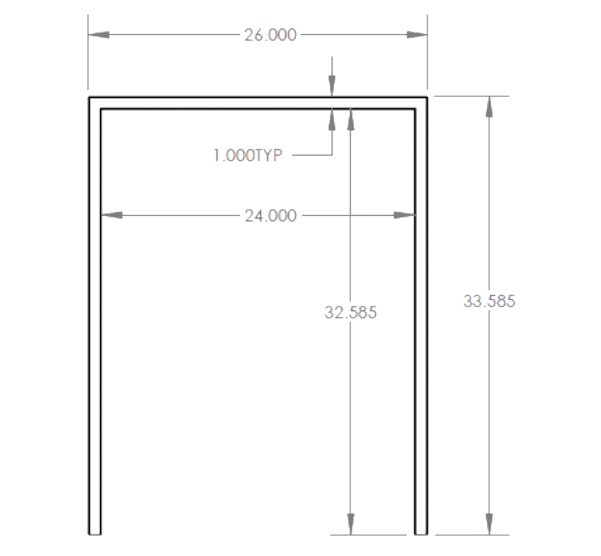 Summerset RTK-24SM Trim Kit for 24-Inch Outdoor Rated Refrigerators - view 2