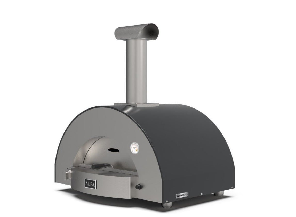 Alfa Classico 2 Pizze Gas Outdoor Pizza Oven - Ardesia Grey - FXCL-2P