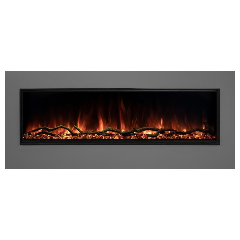 Modern Flames Landscape Pro Slim 80 Inch Built-In Electric Fireplace Recessed Linear Firebox