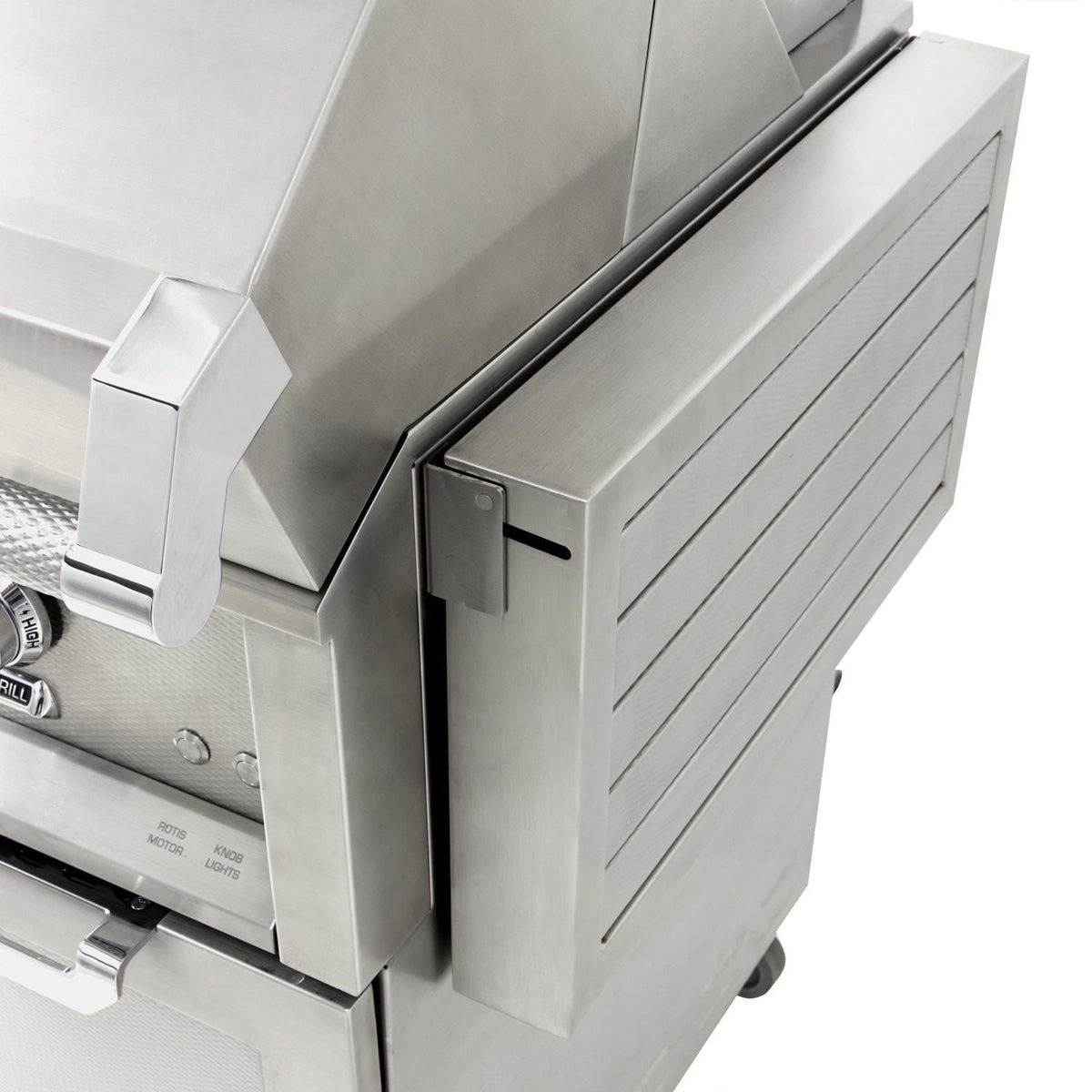 Hestan 42-Inch Propane Gas Grill W/ Sear Burner & Rotisserie On Double Drawer & Door Tower Cart