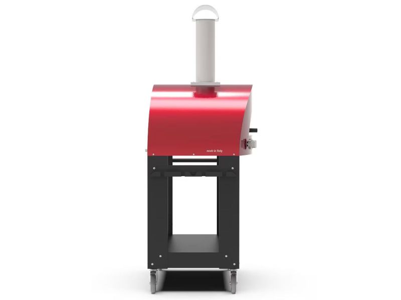 Alfa Moderno 2 Pizze 38-Inch Gas Pizza Oven and Oven Base - Ruby Red - view 3