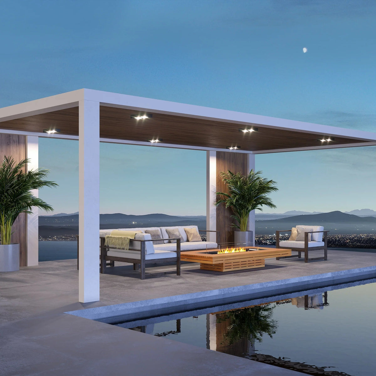 EcoSmart Fire Gin 90 Low Fire Pit Table - view 6