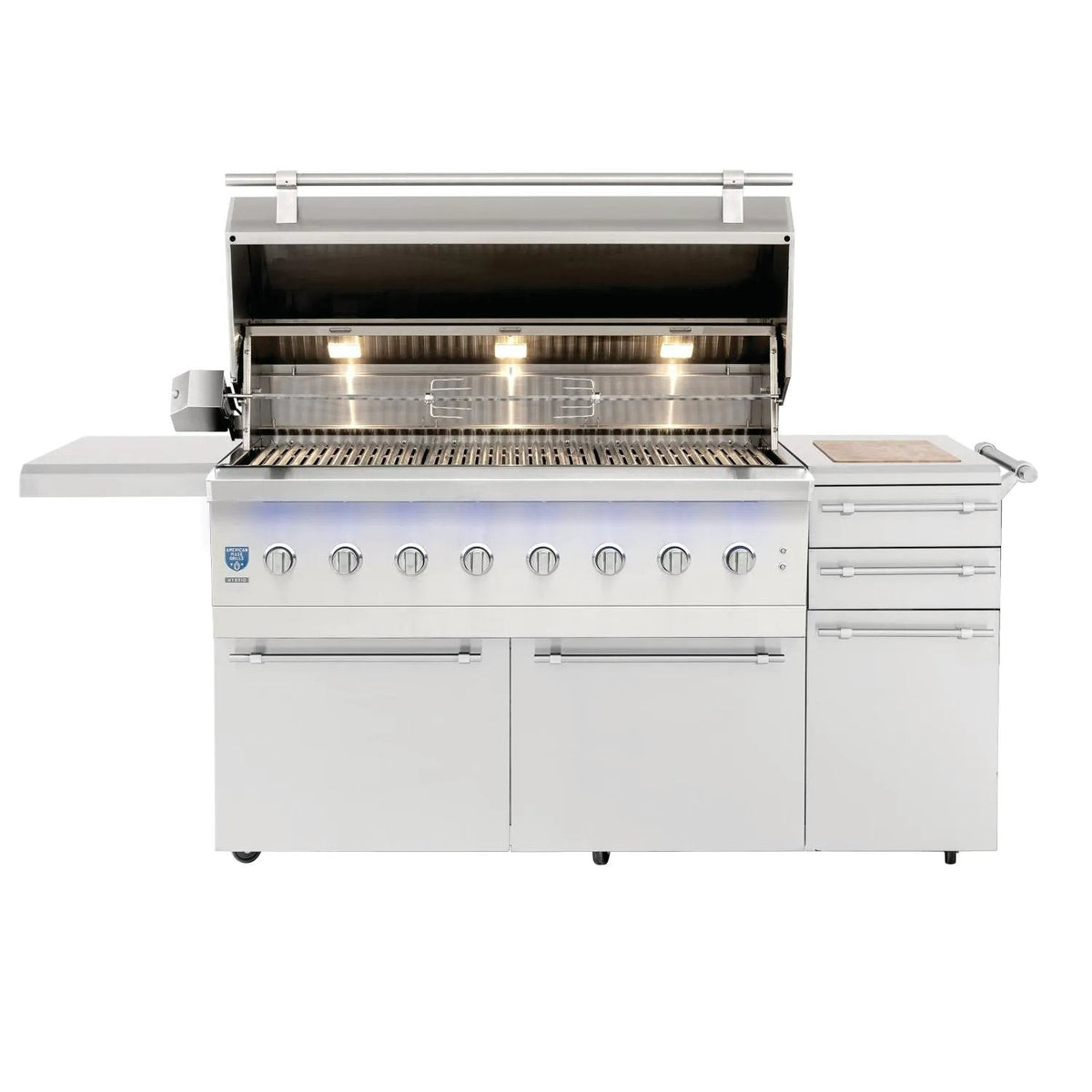 American Made Grills Encore 54-Inch Freestanding Hybrid Grill - Gas Wood & Charcoal - view 3