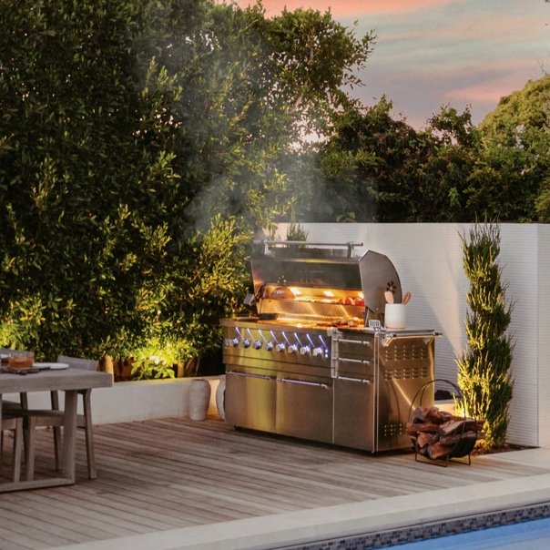 American Made Grills Encore 54-Inch Freestanding Hybrid Grill - Gas Wood & Charcoal - view 2