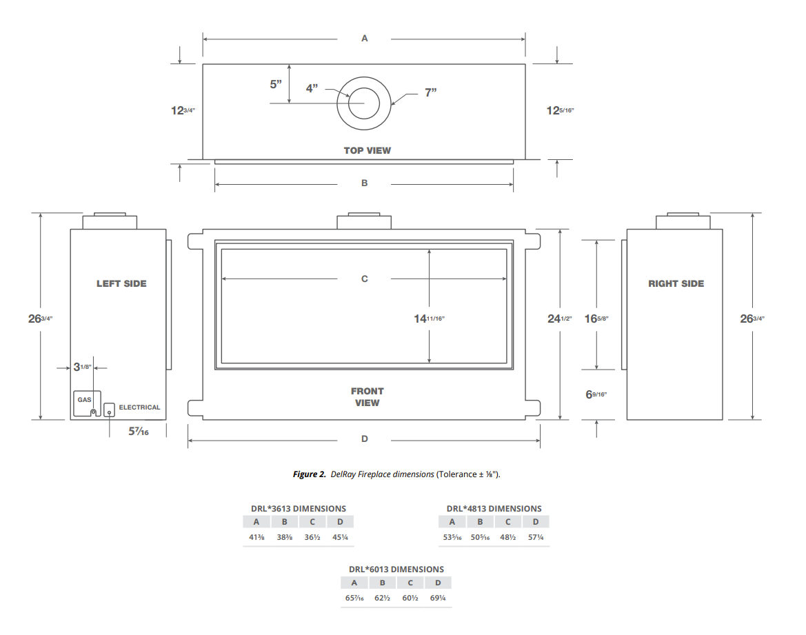 Montigo DelRay 36 Linear Direct-Vent Gas Fireplace - DRL3613NI - view 7