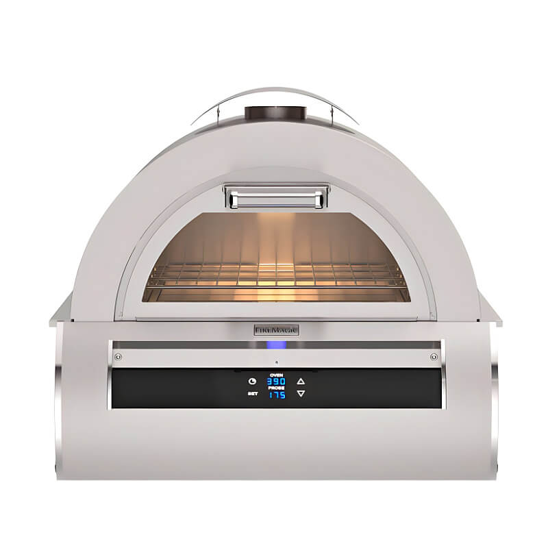Fire Magic Echelon Diamond Black Glass Pizza Oven With Portable Cart - view 2