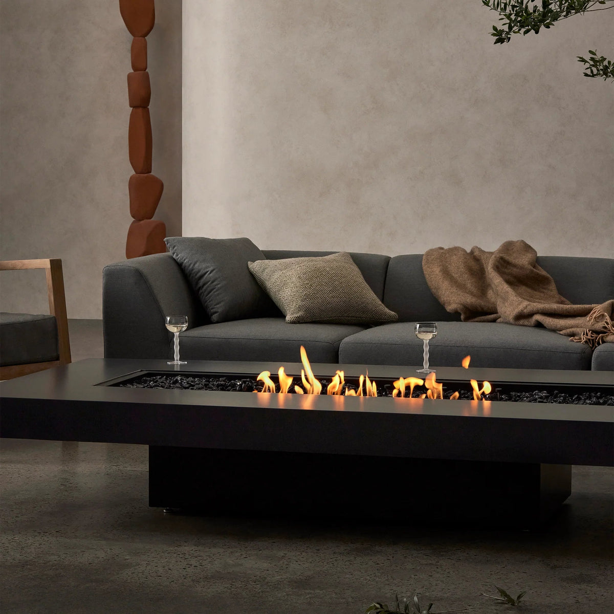 EcoSmart Fire Gin 90 Low Fire Pit Table - view 2