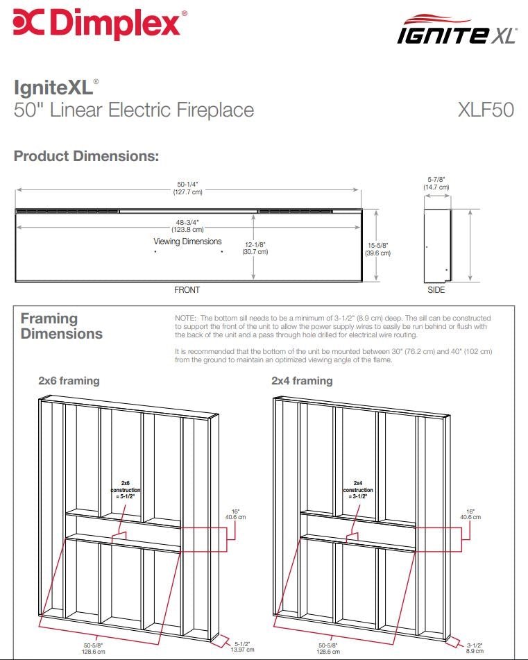 Dimplex IgniteXL 50-Inch Linear Indoor/Outdoor Built-In Electric Fireplace - XLF50 - view 12