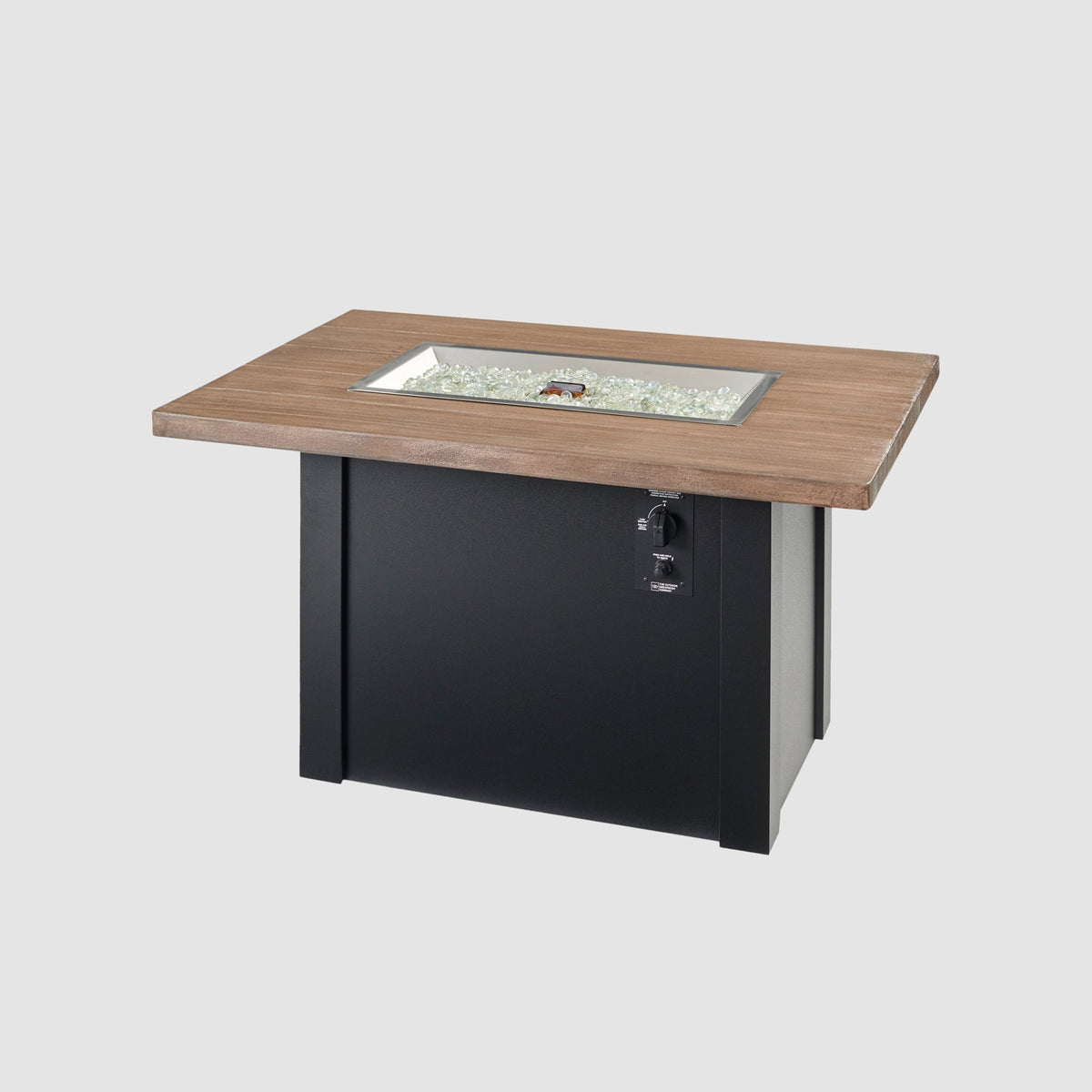 The Outdoor GreatRoom Havenwood Rectangular Gas Fire Pit Table 44" - view 21