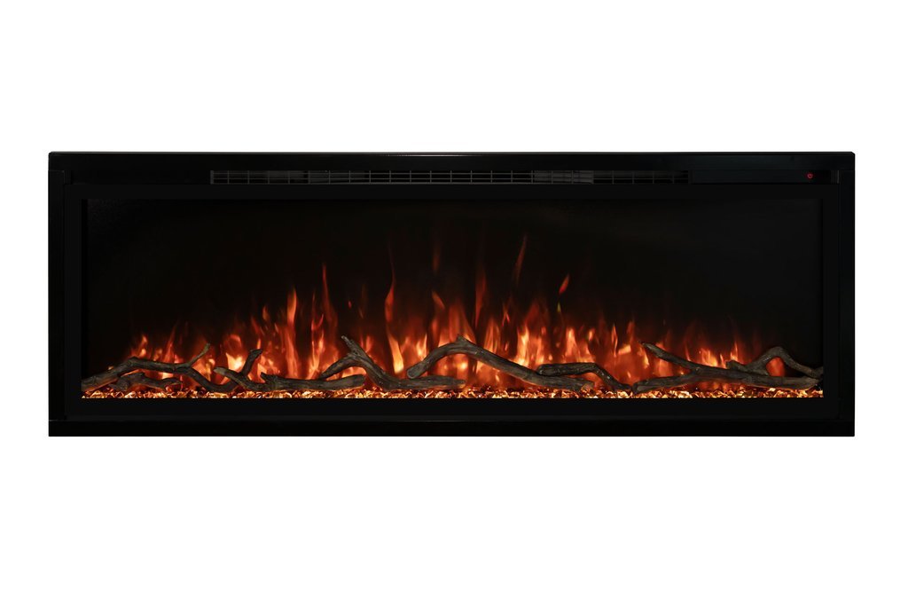 Modern Flames Spectrum Slimline 74 Inch Recessed/Wall Mount Linear Electric Fireplace