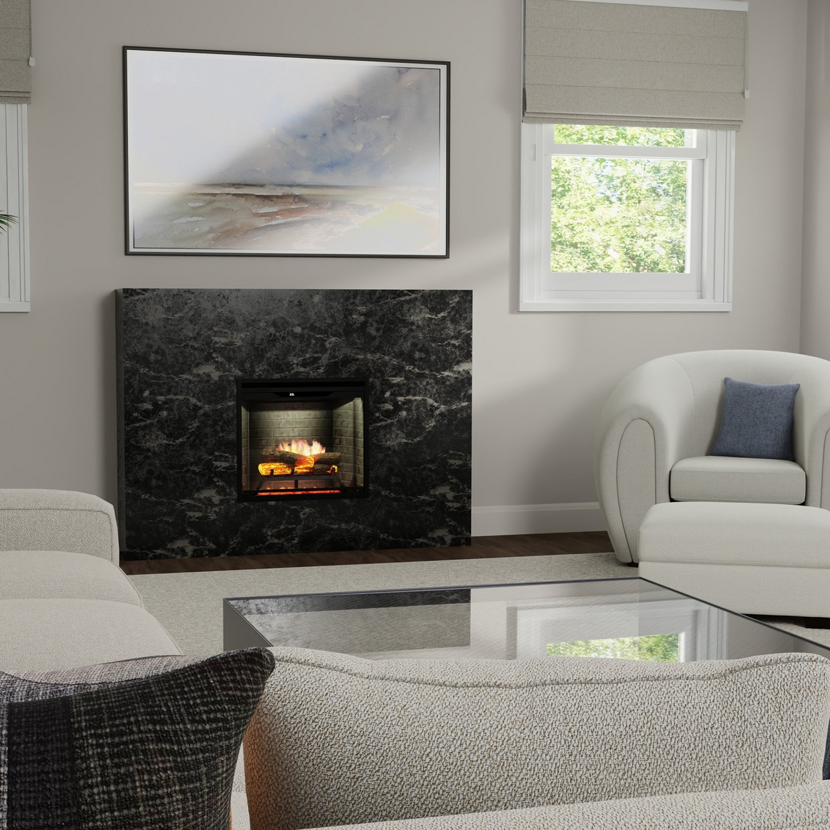 Dimplex Revillusion 24in Electric Fireplace Insert - Neutral Brick - REV24-NB - view 2