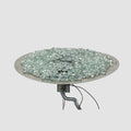 The Outdoor GreatRoom Crystal Fire Plus Round Gas Burner Insert and Plate Kit