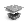 Hestan 6-Inch Countertop Trash Chute With Cutting Board