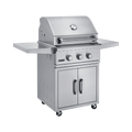 Broilmaster B-Series 25-Inch 3-Burner Basic Freestanding Propane Grill On Cart