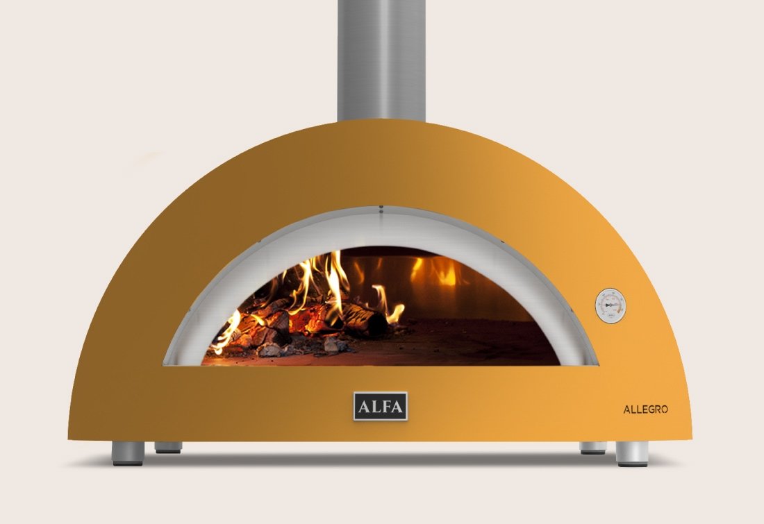 Alfa Forni Allegro 39-inch Wood-Fired Countertop Pizza Oven - Yellow - view 17