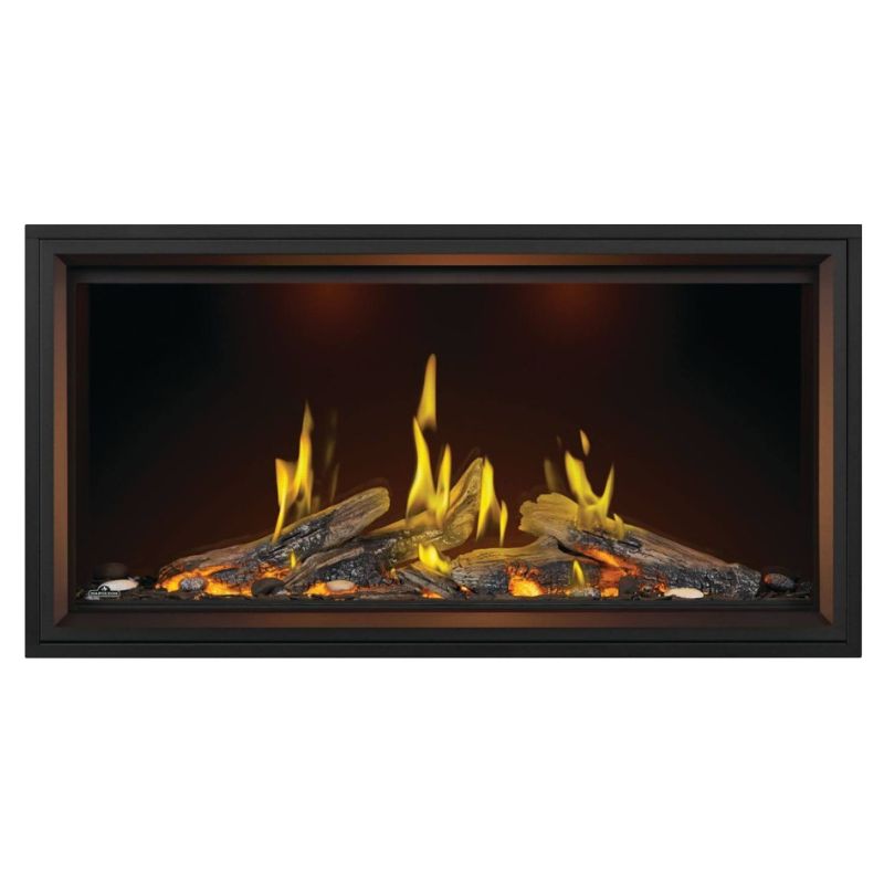 Napoleon Tall Vector with Luminous Logs 50" Direct Vent Linear Gas Fireplace - view 2