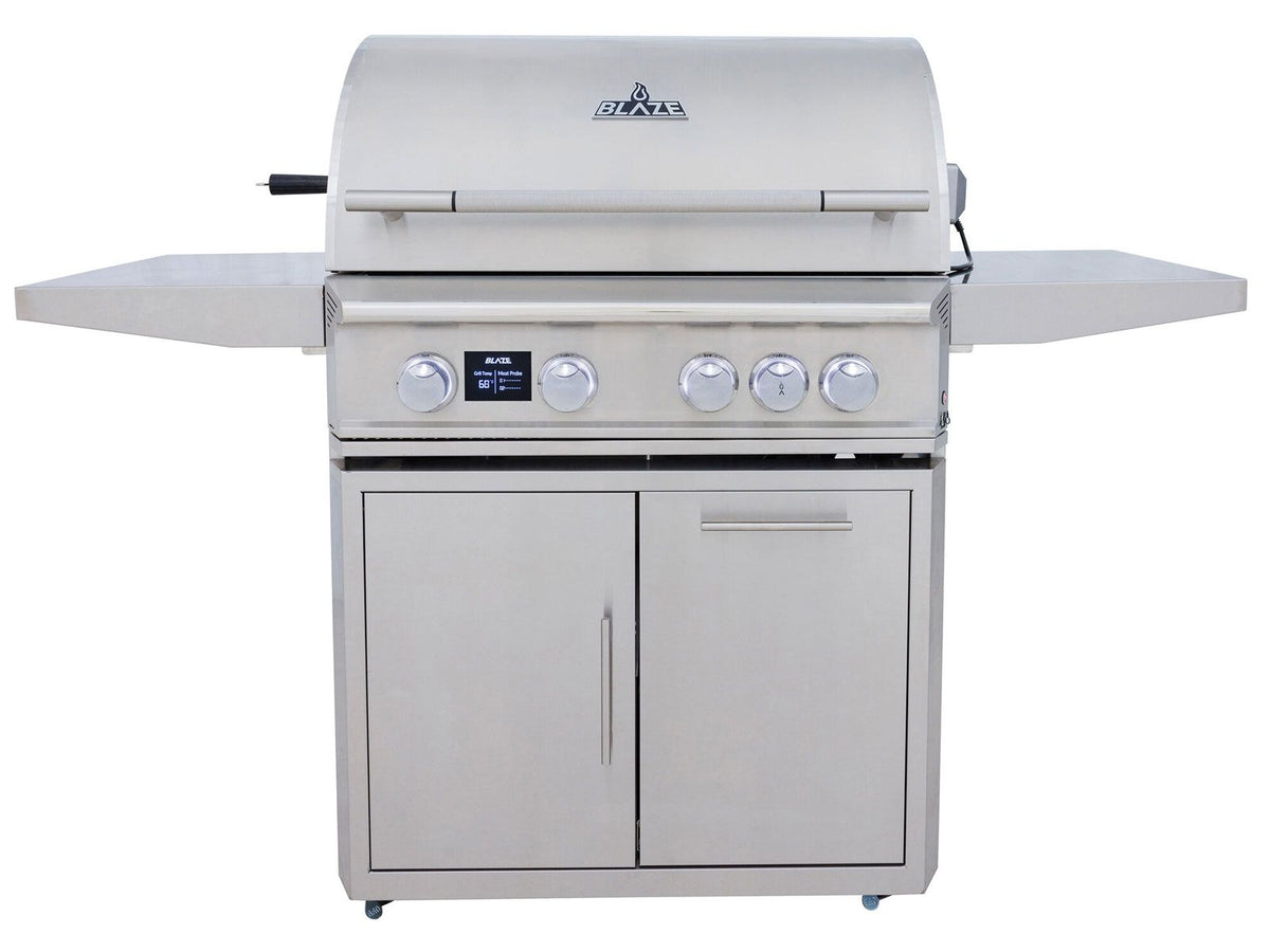 Blaze LTE PRO 32-Inch 4-Burner Gas Grill With Rear Infrared Burner & Rotisserie with Cart - view 3