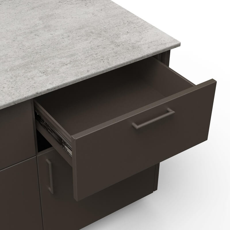 Blaze High Noon 10-Ft Outdoor Kitchen Island w/ 32-Inch Premium LTE+ Grill in Architectural Bronze w/ Keon Countertop