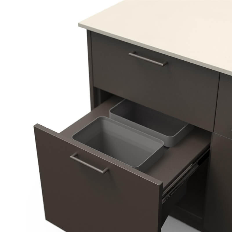 Blaze High Noon 10-Ft Outdoor Kitchen Island w/ 32-Inch Premium LTE+ Grill in Architectural Bronze w/ Aeris Countertop