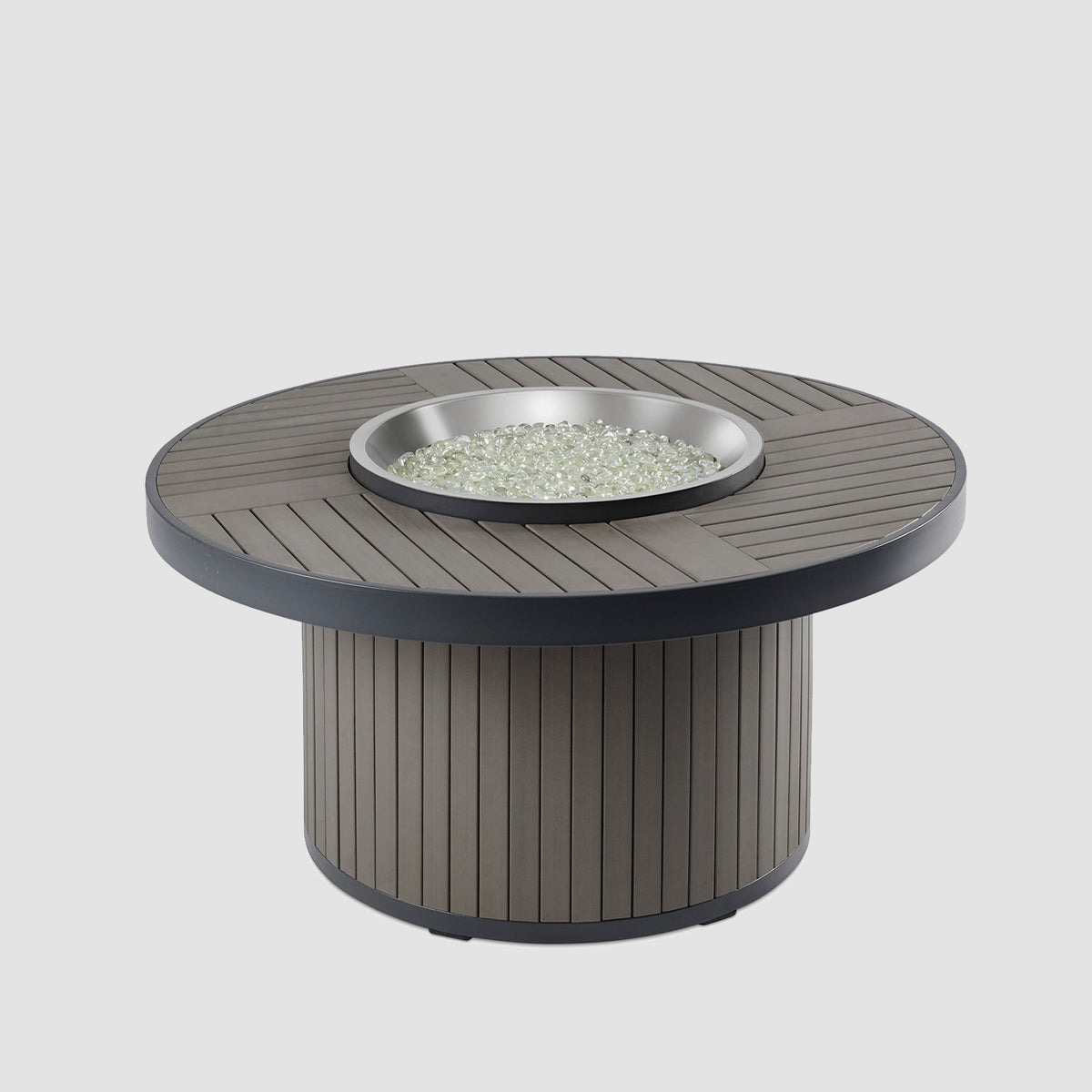 The Outdoor GreatRoom Kenwood and Brooks Round Chat Height Fire Pit Table - view 3