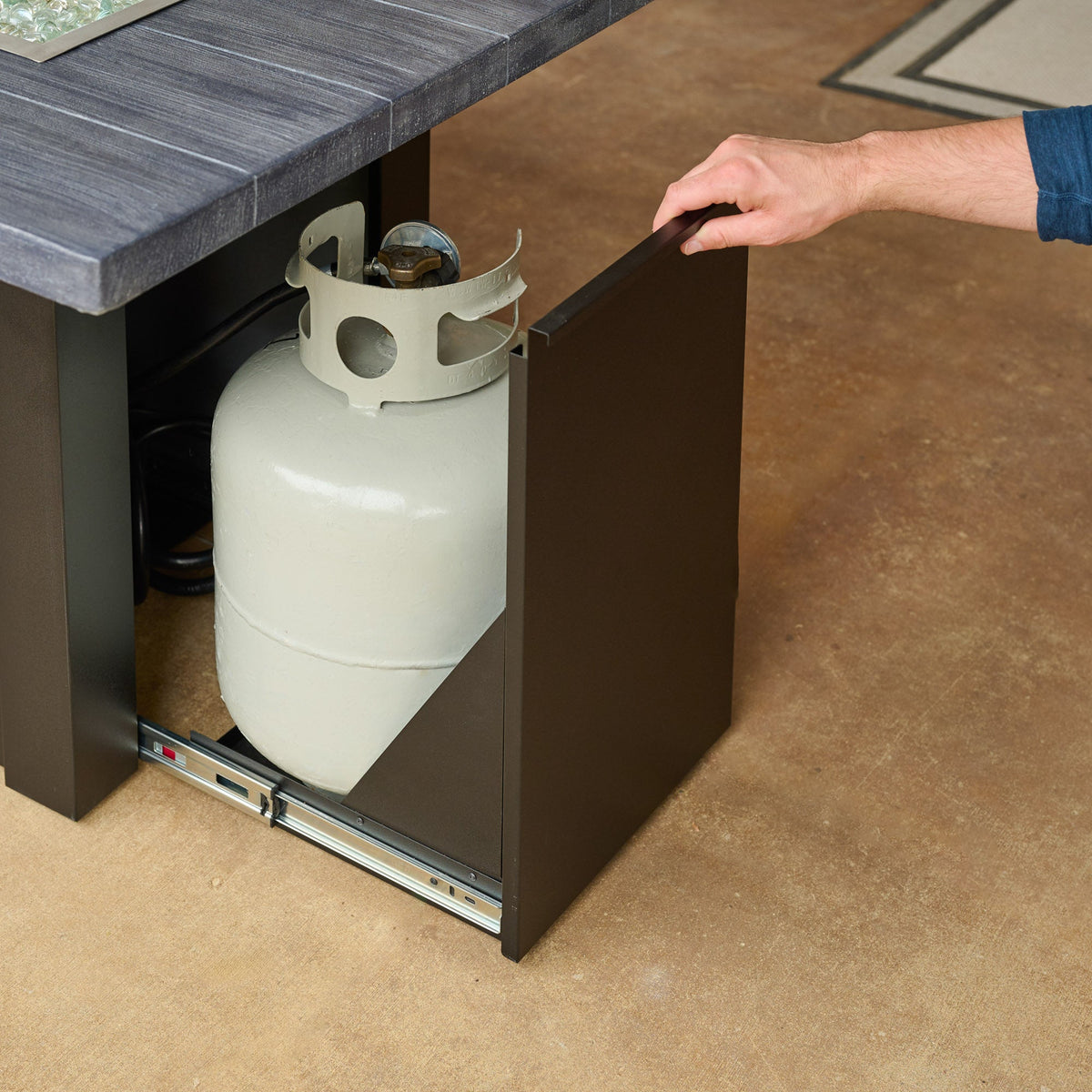 The Outdoor GreatRoom Havenwood Linear Gas Fire Pit Table 62" - view 62