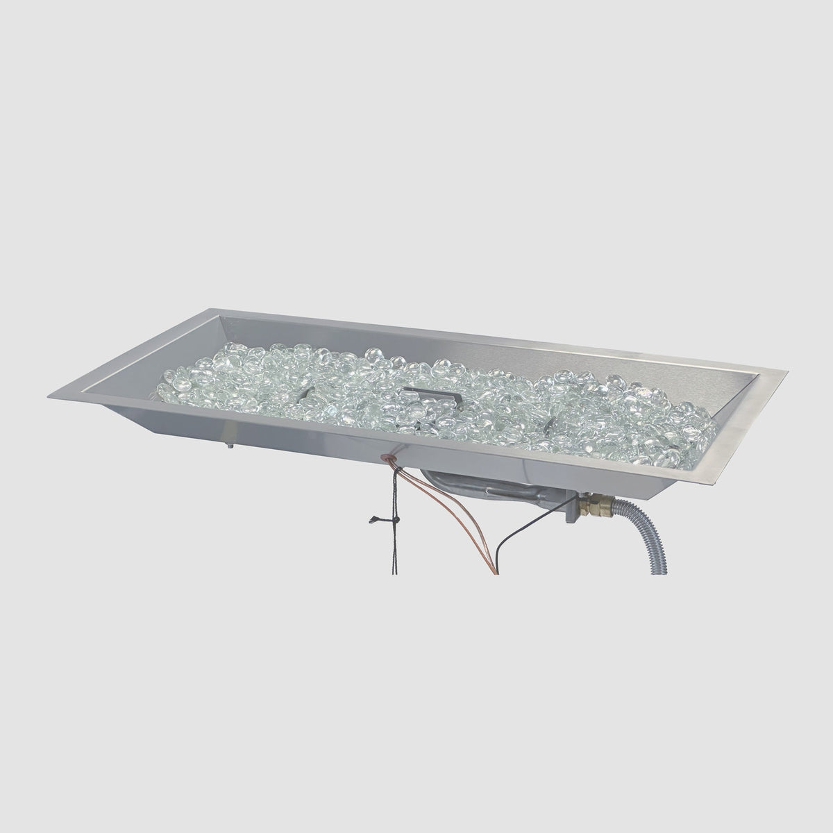The Outdoor GreatRoom Crystal Fire Plus Linear Gas Burner