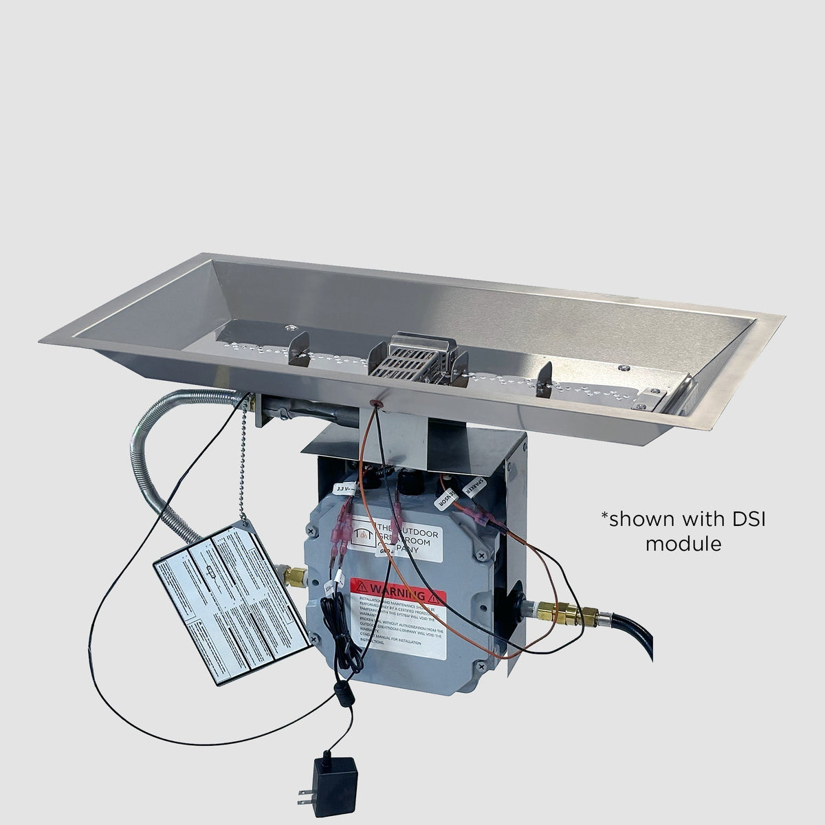 The Outdoor GreatRoom Crystal Fire Plus Linear Gas Burner - view 5
