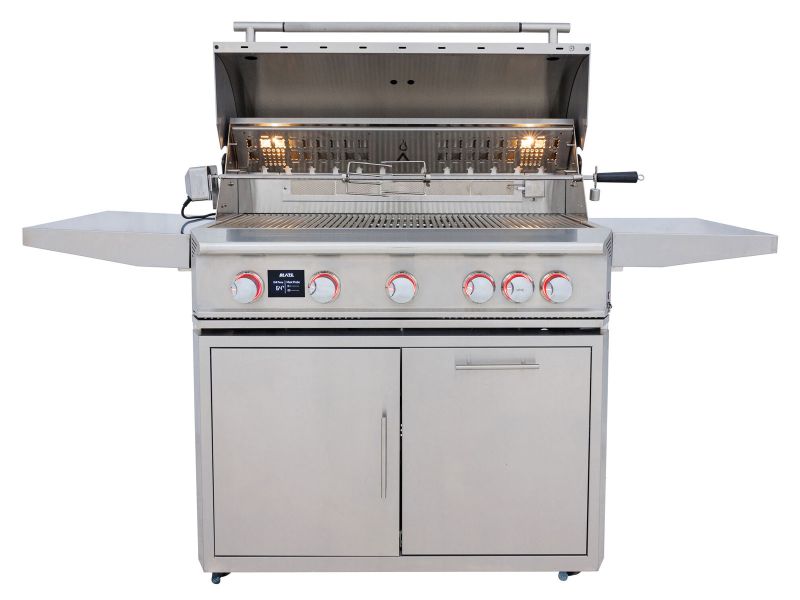 Blaze LTE PRO 40-Inch 5-Burner Gas Grill With Rear Infrared Burner & Rotisserie with Cart - view 2
