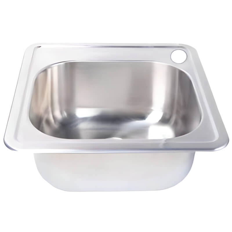 Fire Magic 15-Inch Outdoor Rated Stainless Steel Sink With Cold Water Faucet - 3587 + 3588 - view 2