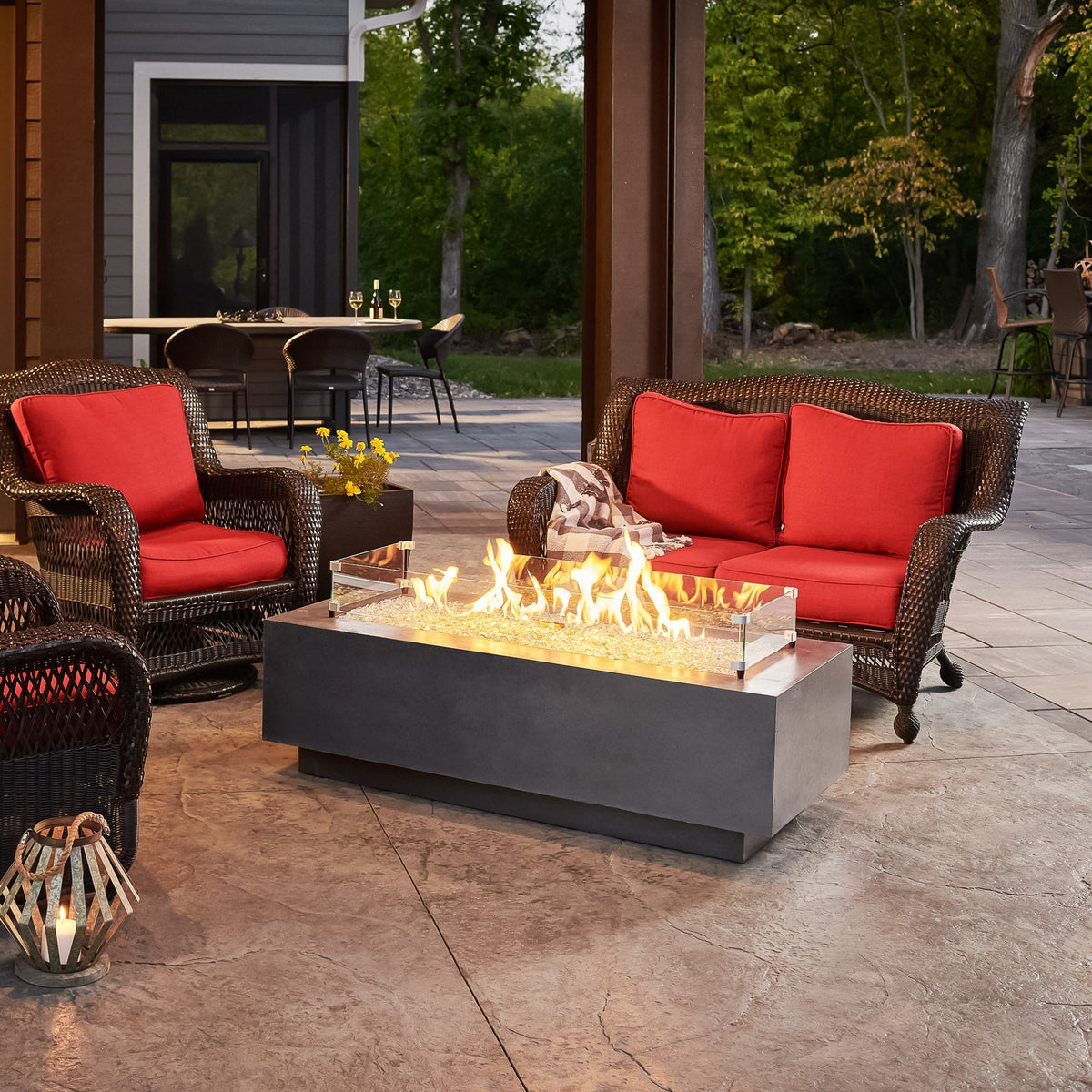 The Outdoor GreatRoom Cove Linear Gas Fire Pit Table 54" - view 6