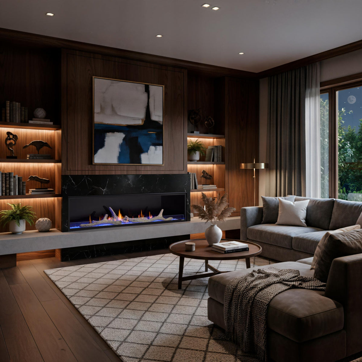 Monessen Artisan 72" Vent-Free Linear Gas Fireplace (AVFL72NIF / AVFL72PIF)