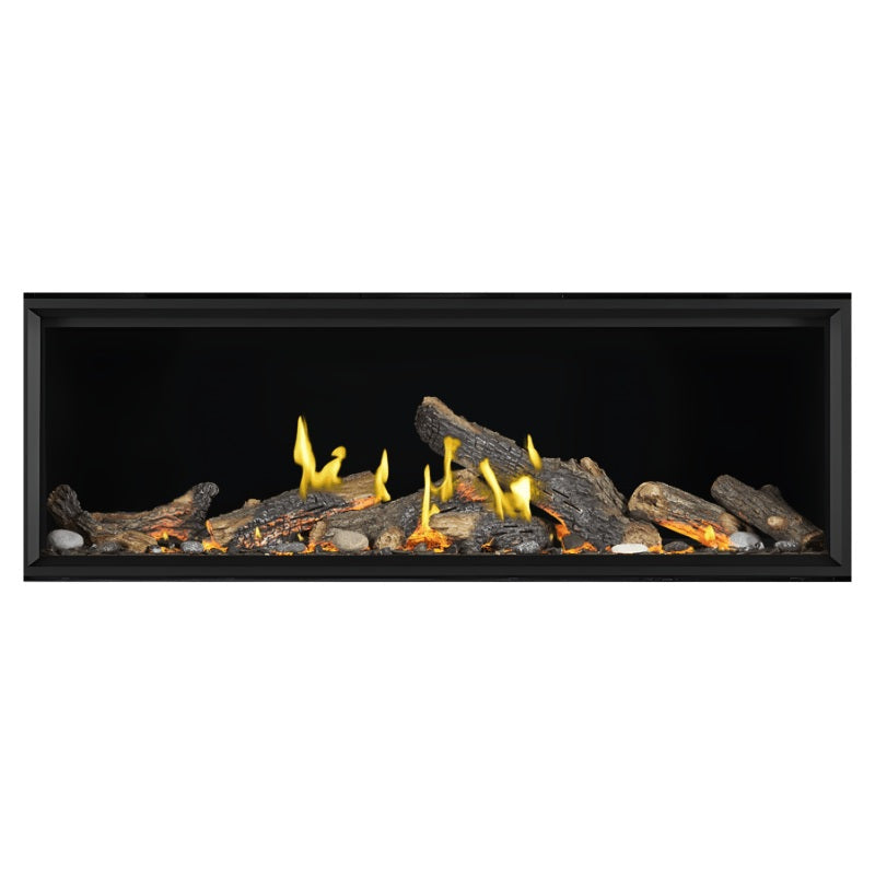 Napoleon Tall Vector with Luminous Logs 74" Direct Vent Linear Gas Fireplace | TLV74LN - view 8
