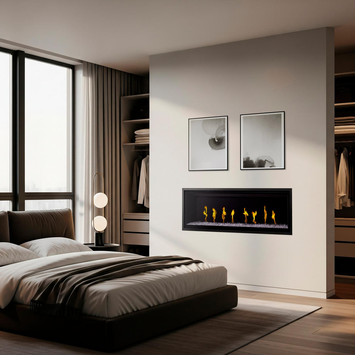 SimpliFire Allusion Edge 60" Linear Electric Fireplace (SF-ALLE60)